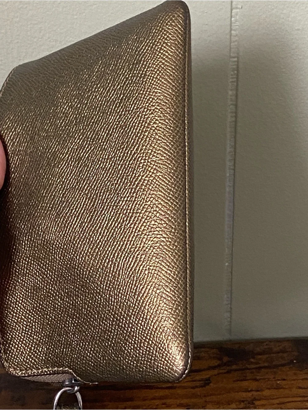 Coach Metallic Wristlet